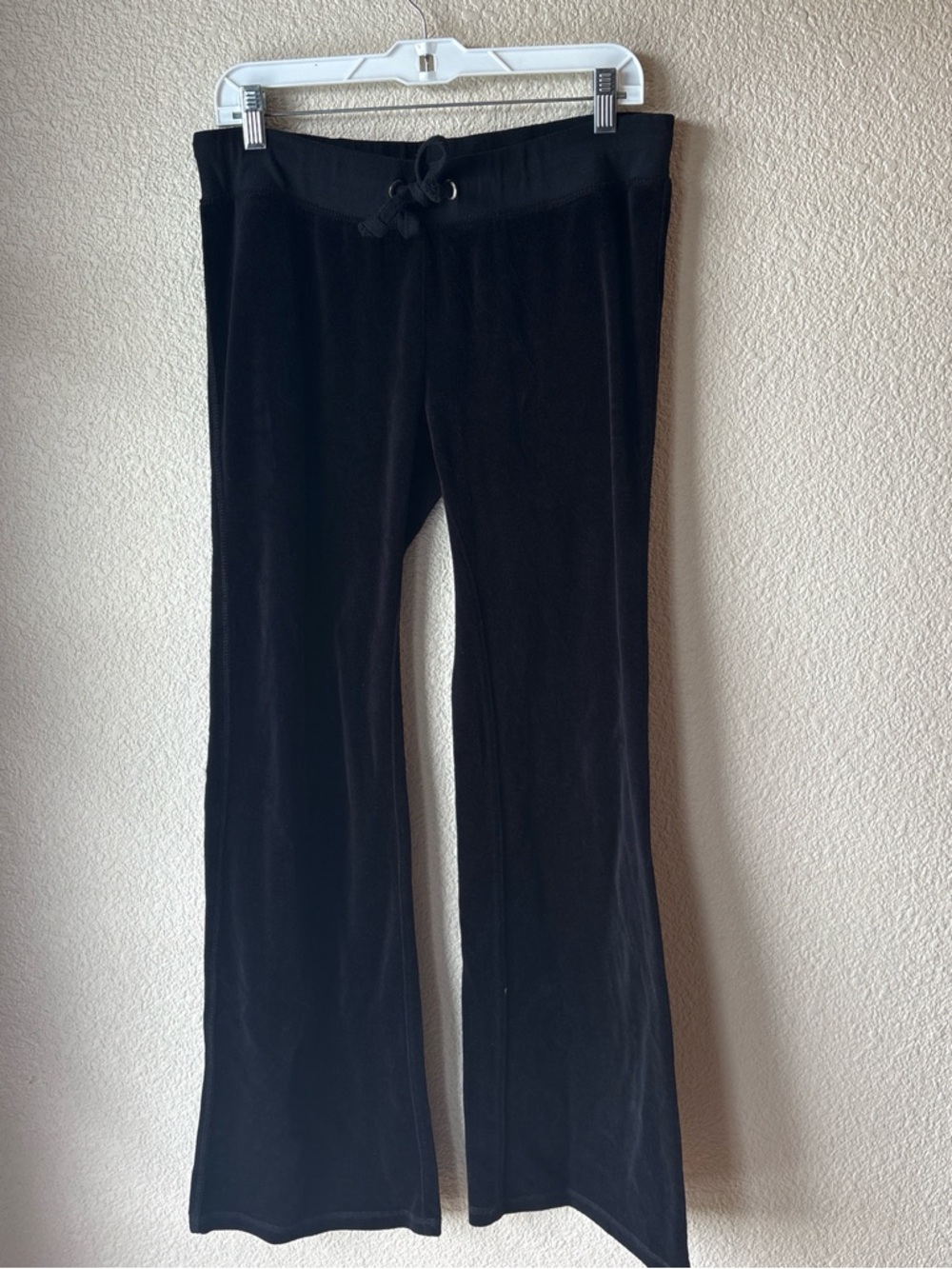 Miss Me Black Velour Drawstring Lounge Pants Size Large